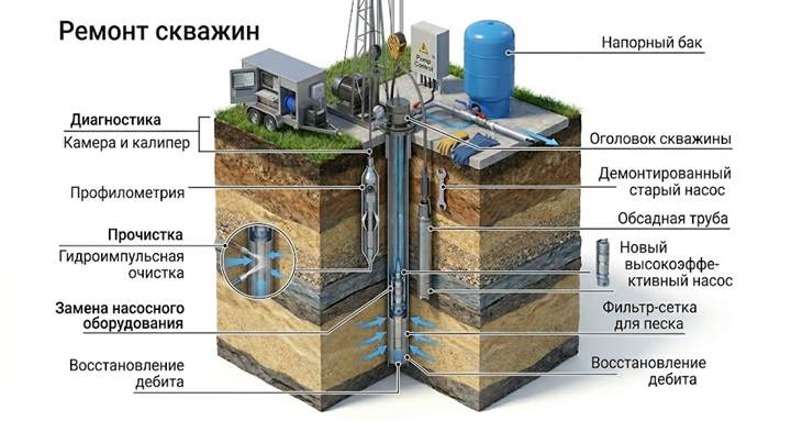 Ремонт скважин в Бавлах